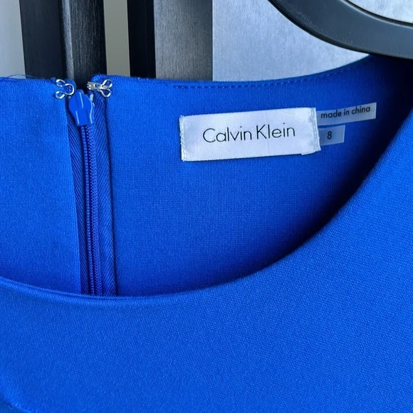 Calvin Klein Blue Sleeveless Dress - Picture 2 of 4